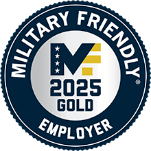 Actalent was recognized as a 2025 Military Friendly® Gold Employer, 2025 MFE Gold badge