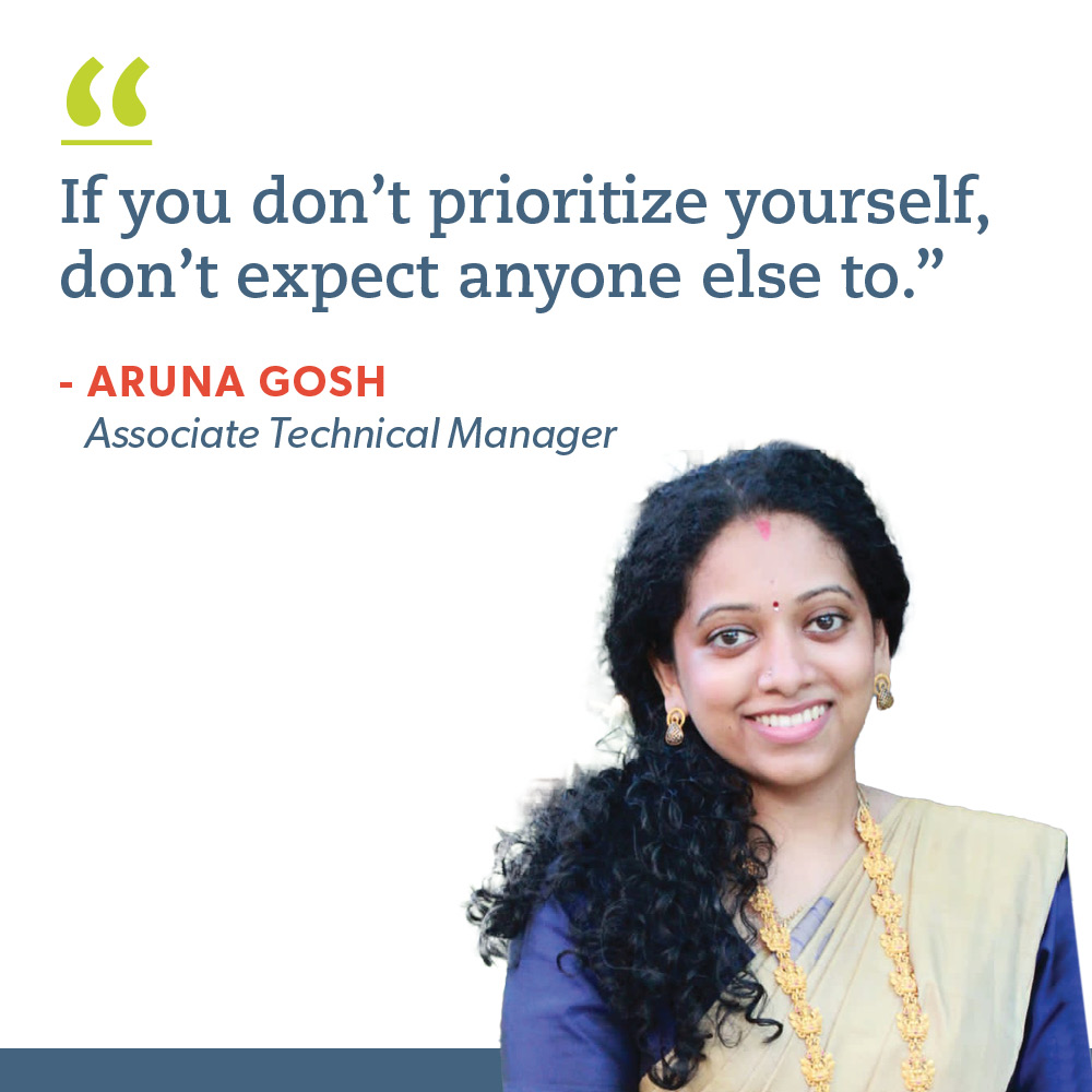 quote by aruna gosh, associate techincal manager