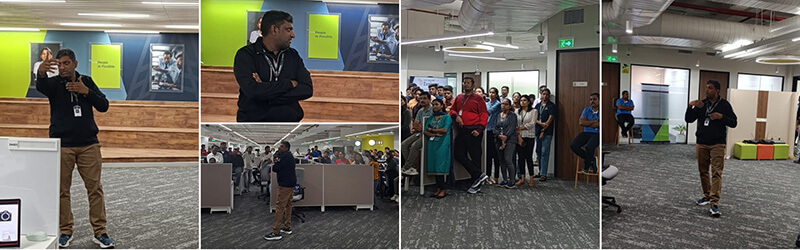 Collage of Actalent Director Pramad Nallari