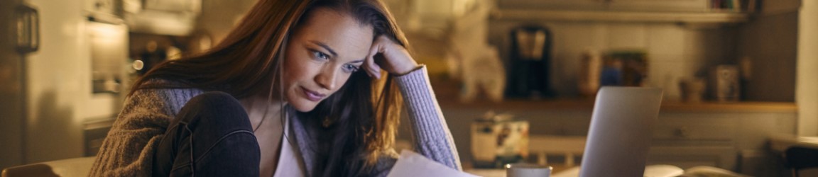 young woman on laptop