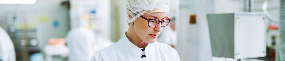 woman in lab coat