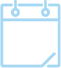 Light blue calendar icon