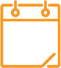 Orange calendar icon