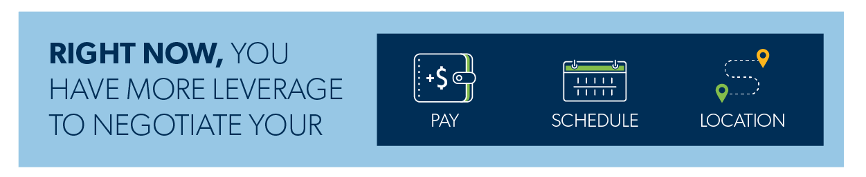 you have more leverage now to negotiate your employee benefits