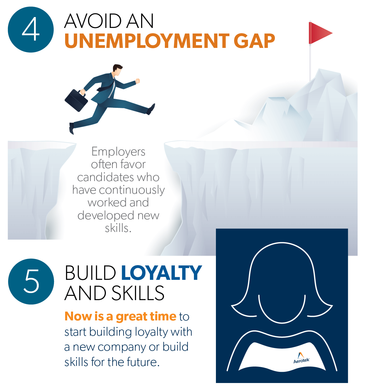 avoid an unemployment gap and learning new skills