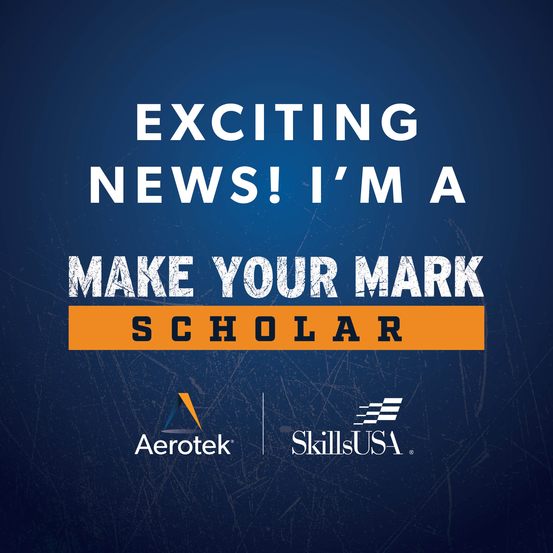 Exciting News! I'm a Make Your Mark Scholar