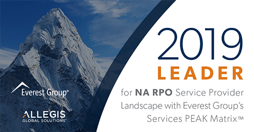 Allegis Global Solutions Named a Leader in Everest Group’s 2019 North America RPO PEAK Matrix™ Assessment