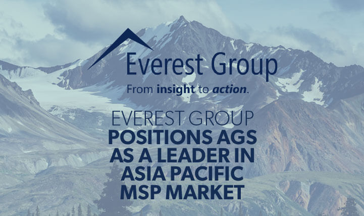 Mount Peak with Overcast Skies - For Everest Group Position AGS As a Leader in Asia Pacific MSP Market.