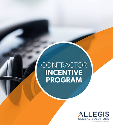 Desk Phone With Headset in Background - Contractor Incentive Program