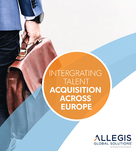 A Man's Right Arm with a Watch, Holding a Brief Case Handle - For Integrating Talent Acquisition Across Europe.