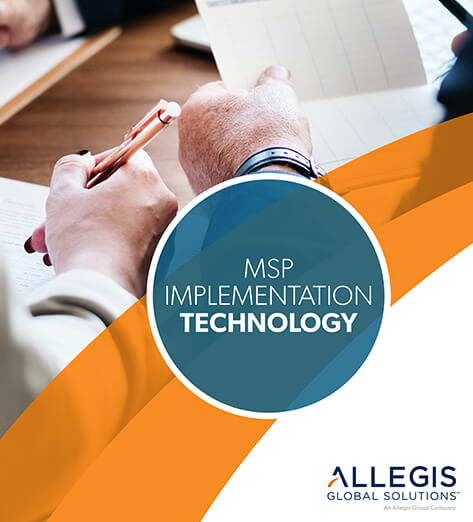 A Right Hand with a Pen, A Left Hand Holding A Piece of Paper - For MSP Implementation Technology.