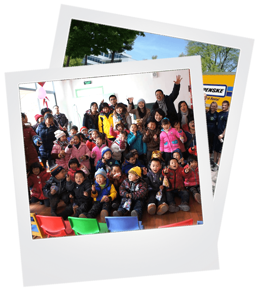 Polaroid Photo of Allegis Group Serving Others