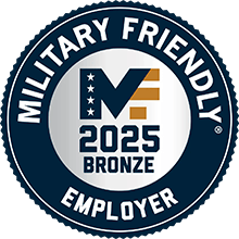 Aston Carter was recognized as a 2025 Military Friendly® Bronze Employer, 2025 bronze badge 