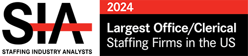 Aston Carter ranks No. 1 on Staffing Industry Analysts (SIA) 2024 list of Largest Office/Clerical Staffing Firms in the US.
