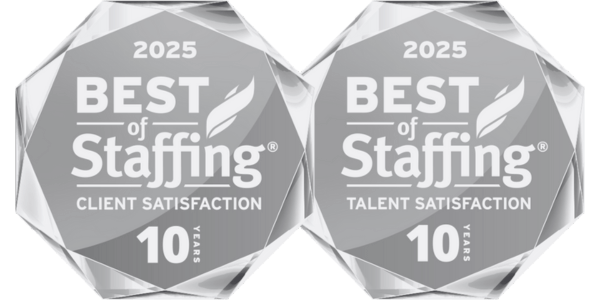 2025 Best of Staffing® locked logo. Aston Carter awarded 2025 Best of Staffing® by ClearlyRated.