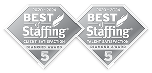 Best of Staffing® double diamond logo. Aston Carter awarded 2024 Best of Staffing® by ClearlyRated.