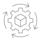 Supply chain and procurement jobs gray icon