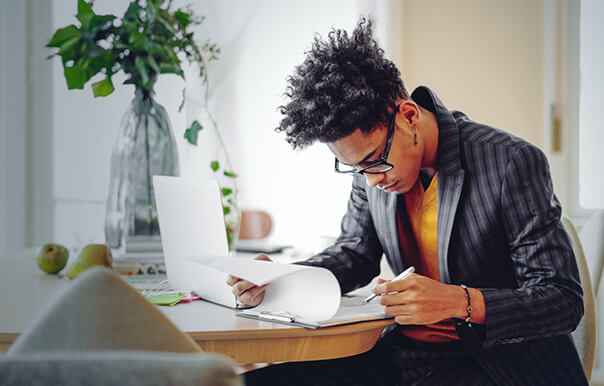 A female Gen Z job seeker outlining their workplace expectations for employers.