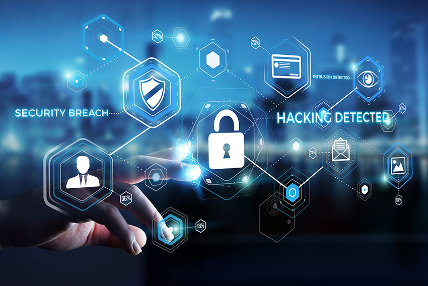 Cyber security icons. 