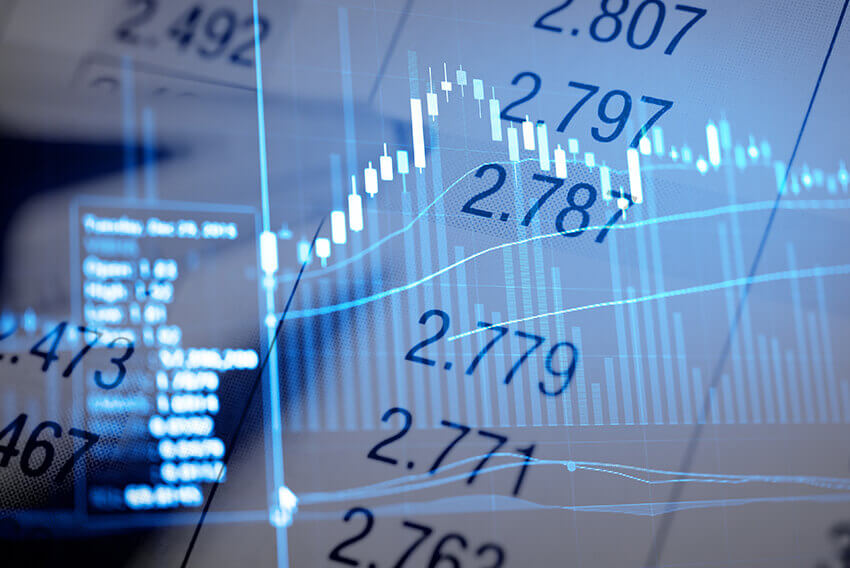 An infographic displaying numbers with a chart in the background. Aston Carter Recruitment Articles.