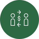 Icon representing transactional accounting