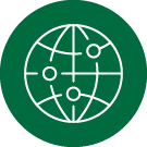 Aston Carter office locations green globe icon