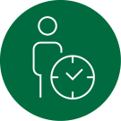 Aston Carter green icon for short-term contract talent