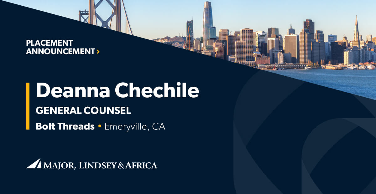 MLA Places Deanna Chechile as General Counsel & Corporate Secretary at ...